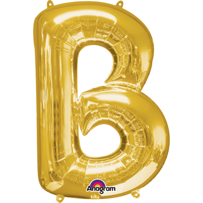 Gold Letter B Mini-Foil Balloon (16