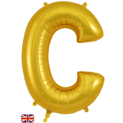 Gold Letter C Balloon - Foil Letter Balloon 1pc (34
