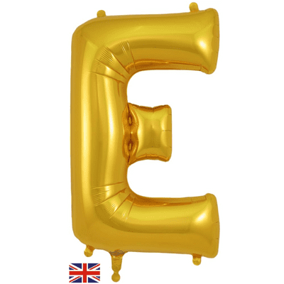 Gold Letter E Balloon - Foil Letter Balloon 1pc (34