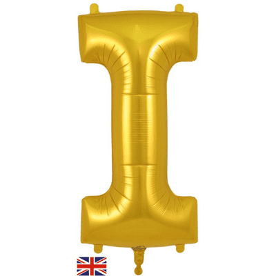 Gold Letter I Balloon - Foil Letter Balloon 1pc (34