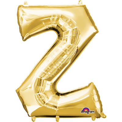 Gold Letter Z Mini-Foil Balloon (16