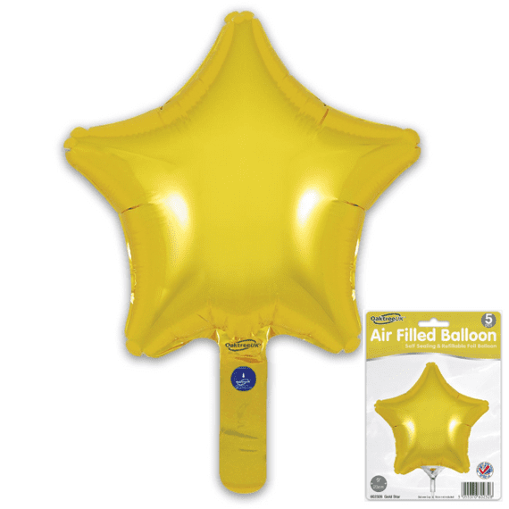Mini Gold Foil Balloon 5pc (9