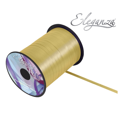 Gold Ribbon for Balloons (Eleganza 500 yards x 5mm) 1pc