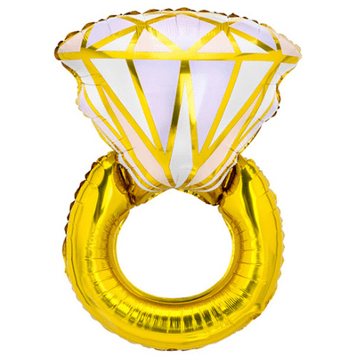 Gold Ring Large Foil Balloon 1pc (PartyDeco 37