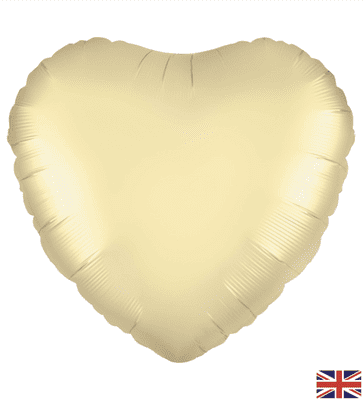 Gold Silk Heart Foil Balloon (18