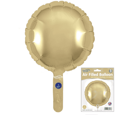 Gold Silk Mini Foil Balloon (9