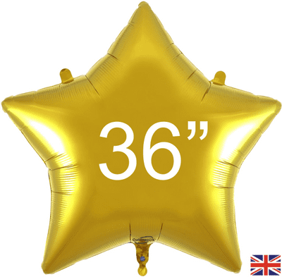 Gold Star Foil Balloon (36