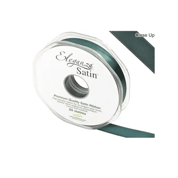 Green Double Faced Satin Ribbon 15mm x 20m | Free Delivery