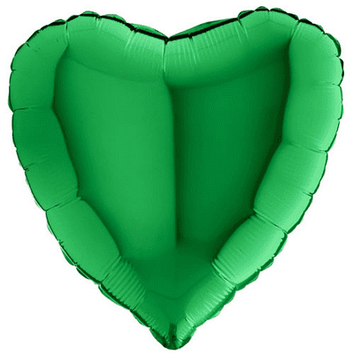 Green Heart Foil Balloon (18