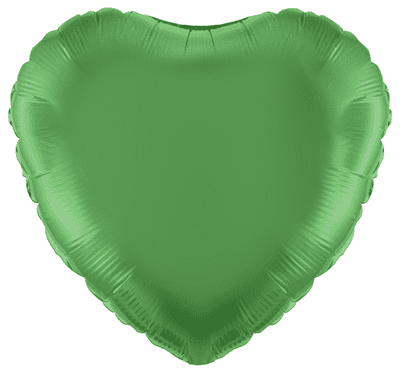 Green Heart Foil Balloon (18