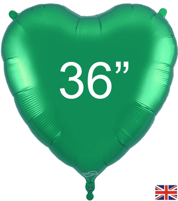 Green Heart Foil Balloon (36