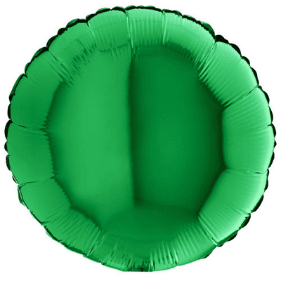 Green Round Foil Balloon (18