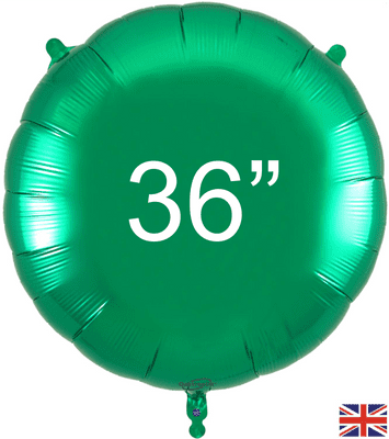 Green Round Foil Balloon (36