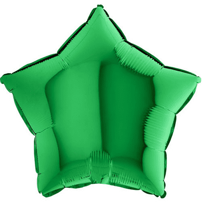Green Star Foil Balloon (18
