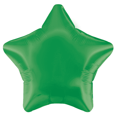 Green Star Foil Balloon (19