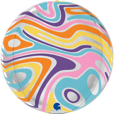 Groovy Marble Globe Balloon (15