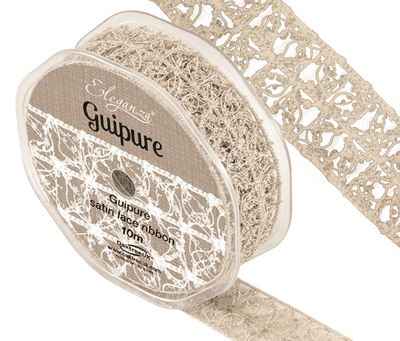 Guipure Lace Ribbon 25mm x 10m Vintage (Eleganza) 1pc