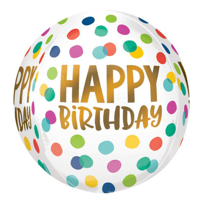 Happy Dots Orbz Balloon (15