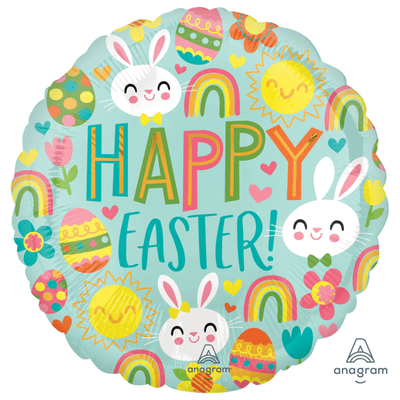 Happy Easter Icons Foil Balloon (18