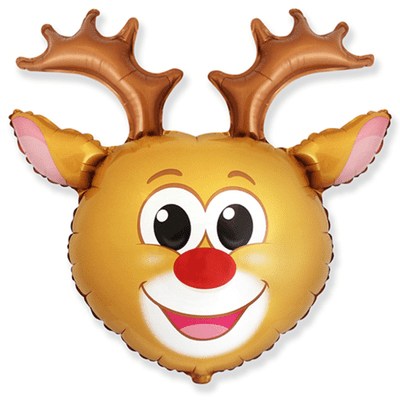 Happy Reindeer Foil Balloon (28