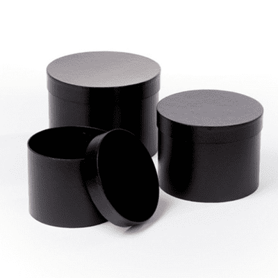 Hat Boxes (Black) 3pc