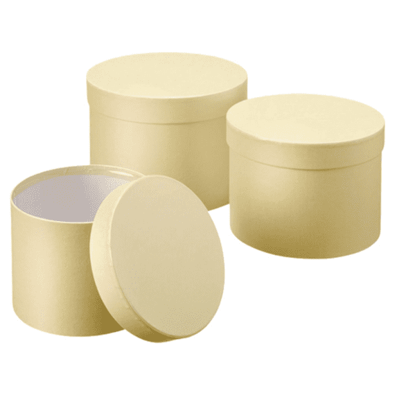Cream Hat Boxes