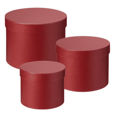 Hat Boxes (Dark Red) 3pc