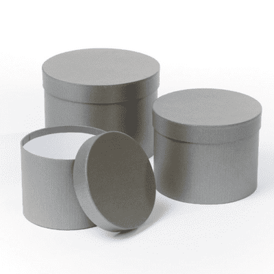 Hat Boxes (Grey) 3pc