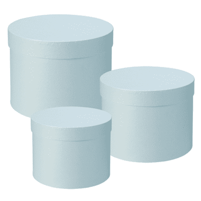 Hat Boxes (Light Blue) 3pc