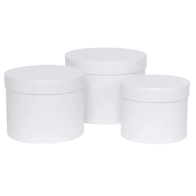 Hat Boxes (Pearl White) 3pc