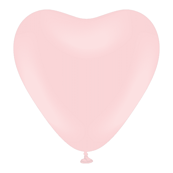 Macaron Pink 12 inch Heart Balloons - 12