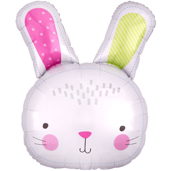 Large Easter Hello Bunny Foil Balloons | Free Delivery available
