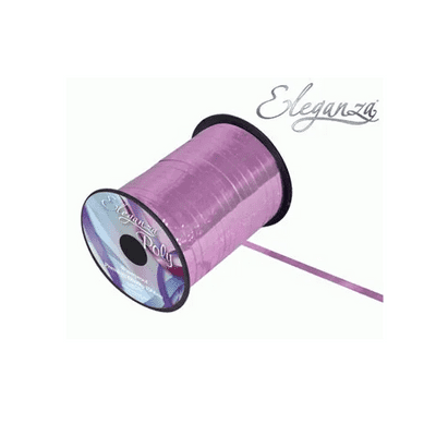 Holographic Light Pink Ribbon for Balloons (Eleganza 250 yards x 5mm) 1pc