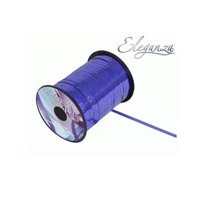 Holographic Royal Blue Ribbon for Balloons (Eleganza 250 yards x 5mm) 1pc