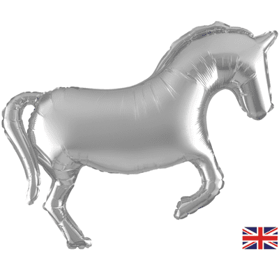 Horse Silver Large Foil Balloon 1pc (Oaktree 35