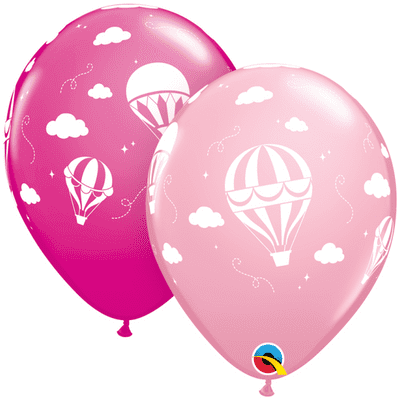Hot Air Pink Balloons - 11 Inch Balloons 25pcs