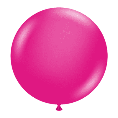 Hot Pink 17 inch Balloons - Tuftex 17