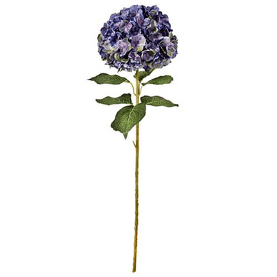 Hydrangea Stem (Purple & Green) 92cm (Eleganza) 1pc