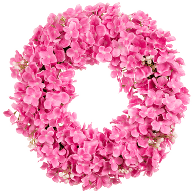 Hydrangea Wreath (Fuchsia) 40cm (Eleganza) 1pc