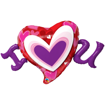 I (Heart) U Large Foil Balloon 1pc