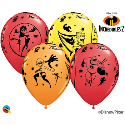 Incredibles 2 Balloons - 11 Inch Balloons 25pcs