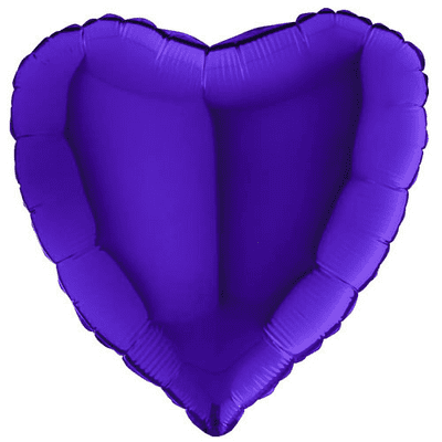 Indigo Blue Heart Foil Balloon (18
