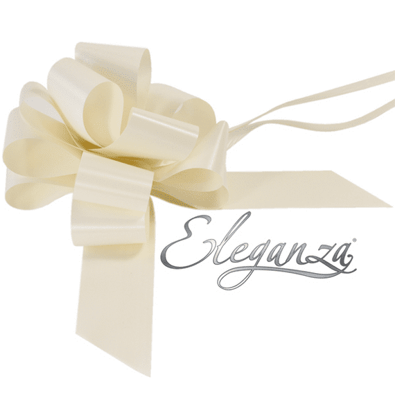 Ivory Poly Pull Bow 50mm | Free Delivery