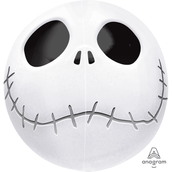 Jack Skellington Orbz Foil Balloons - Free Delivery available