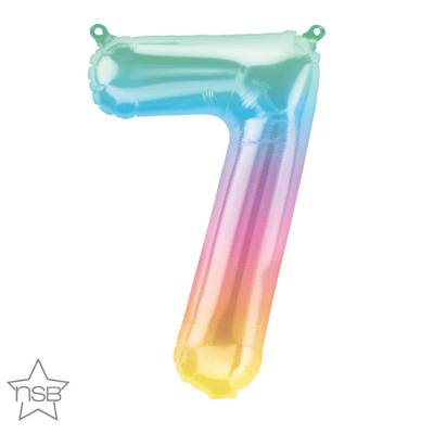 Jelli Number 7 Mini-Foil Balloon (16