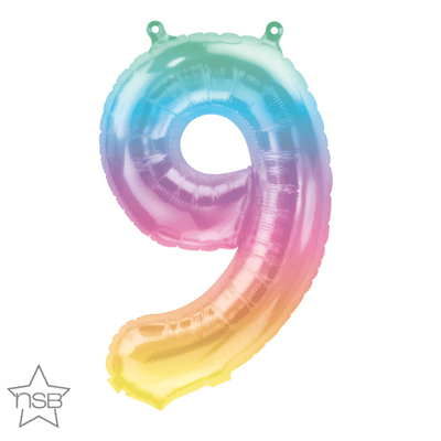 Jelli Number 9 Mini-Foil Balloon (16