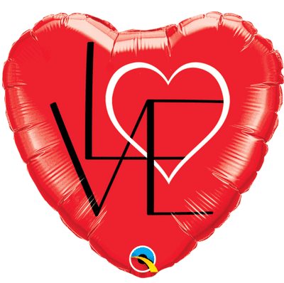 L(Heart)VE Red Foil Balloon (18