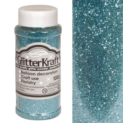 Light Blue GlitterKraft Powder 100g
