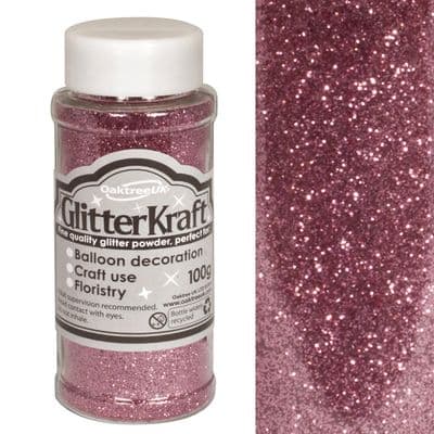 Light Pink GlitterKraft Powder 100g