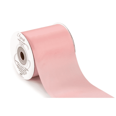 Light Pink Single Faced Sash Ribbon 100mm x  50m (Eleganza) 1pc